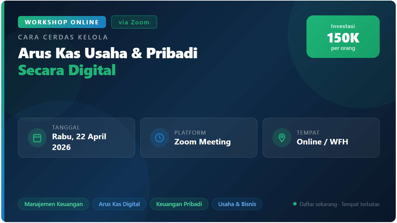Cara Cerdas Kelola Arus Kas Usaha & Pribadi Secara Digital